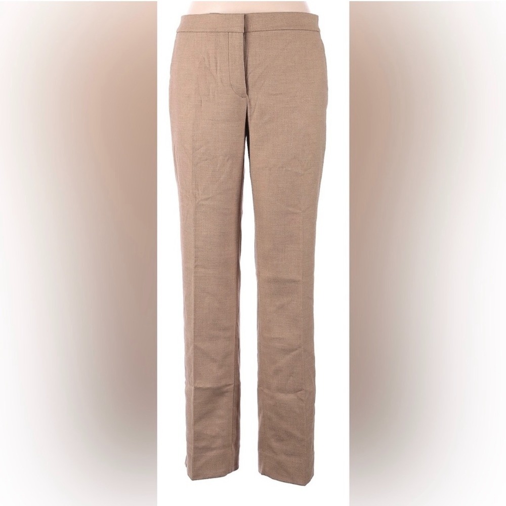Ann Taylor NWT The Straight Mid Rise Full Length Khaki Beige Trouser Pants Sz 12